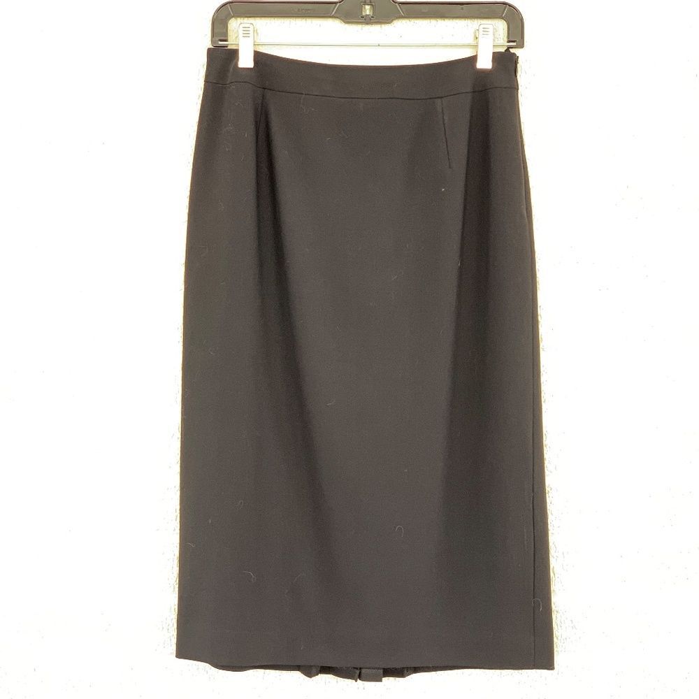 Talbots Wool Pencil Skirt 6 Petite Black